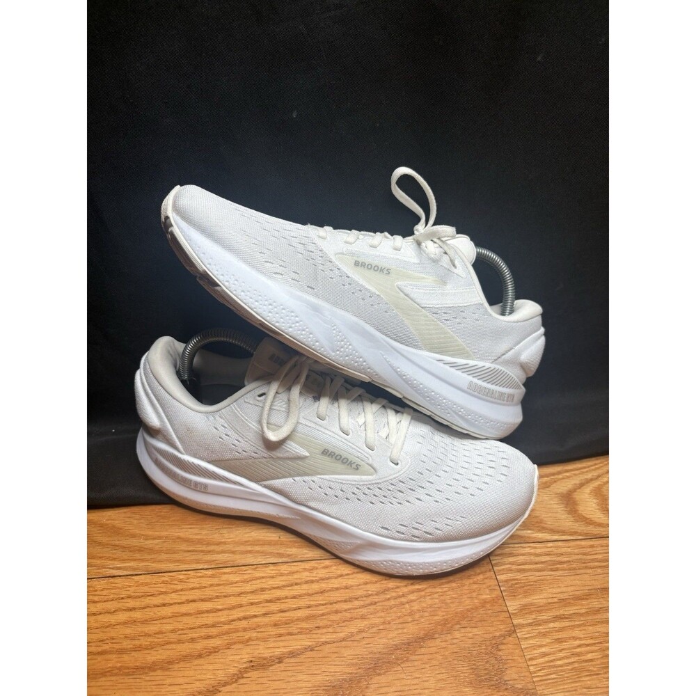 Brooks Adrenaline GTS 24 White Alloy 1204261B148 Women’s Size 11 Shoes Sneakers